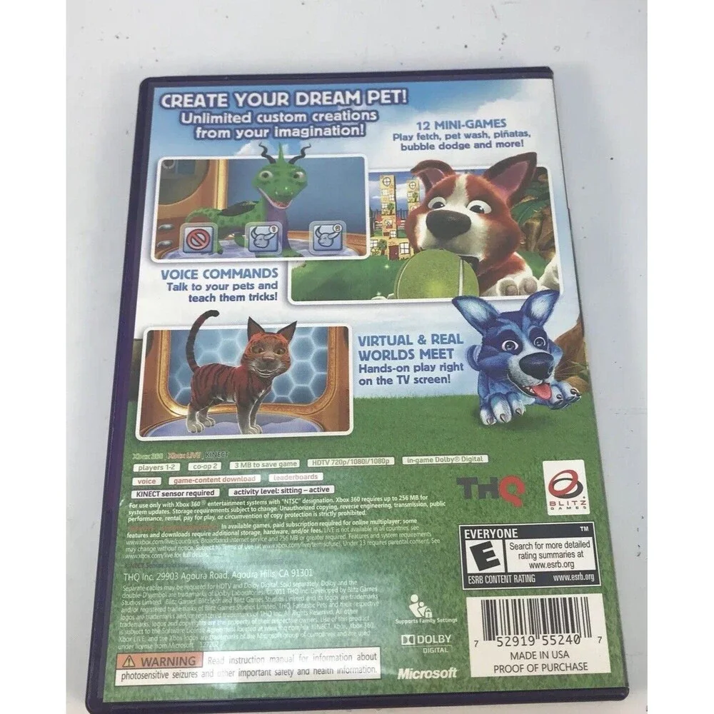 Fantastic Pets (Microsoft Xbox 360, 2014) complete